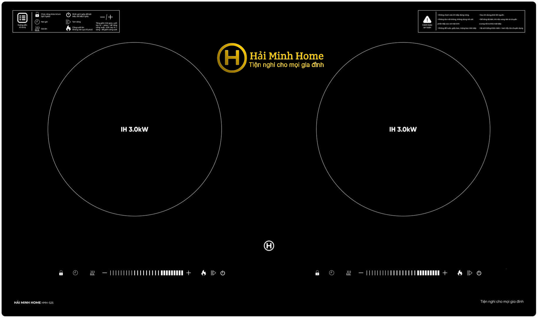 Bếp từ đôi HMH - S25